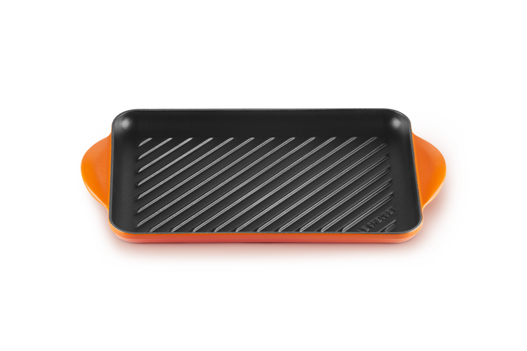 Le Creuset Rechteckige Grillplatte aus Gusseisen Sonderangebot der Fabrik