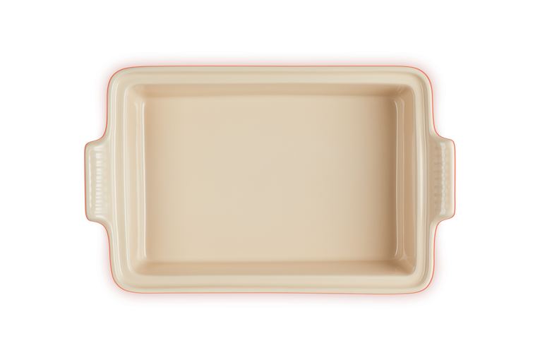 Le Creuset Rechteckige Auflaufform Tradition mit Deckel aus Steinzeug Kostenloser Versand international