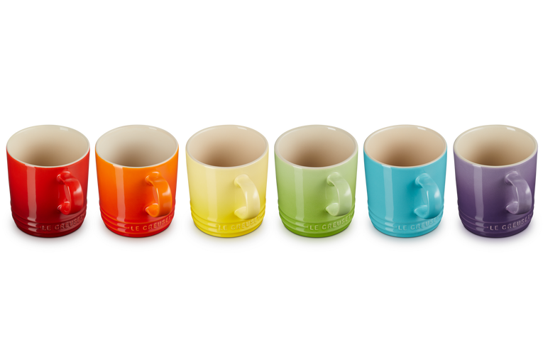 Le Creuset 6er-Set Becher Rainbow III aus Steinzeug Fabrik Onlineshop