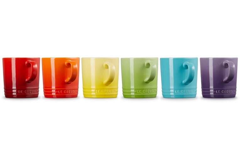 Le Creuset 6er-Set Becher Rainbow III aus Steinzeug Fabrik Onlineshop