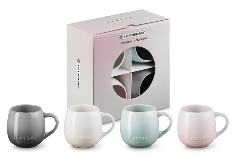 Le Creuset 4er-Set Becher Coupe aus Steinzeug