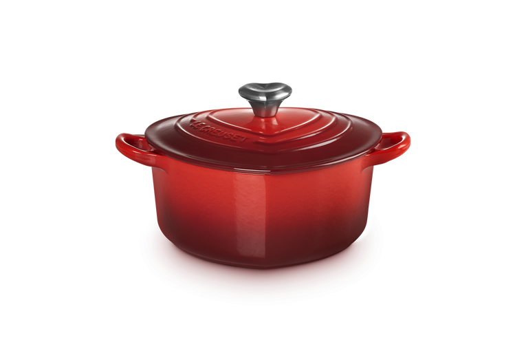 Le Creuset Herzbräter mit Herzknopf aus Gusseisen Neueste Stile