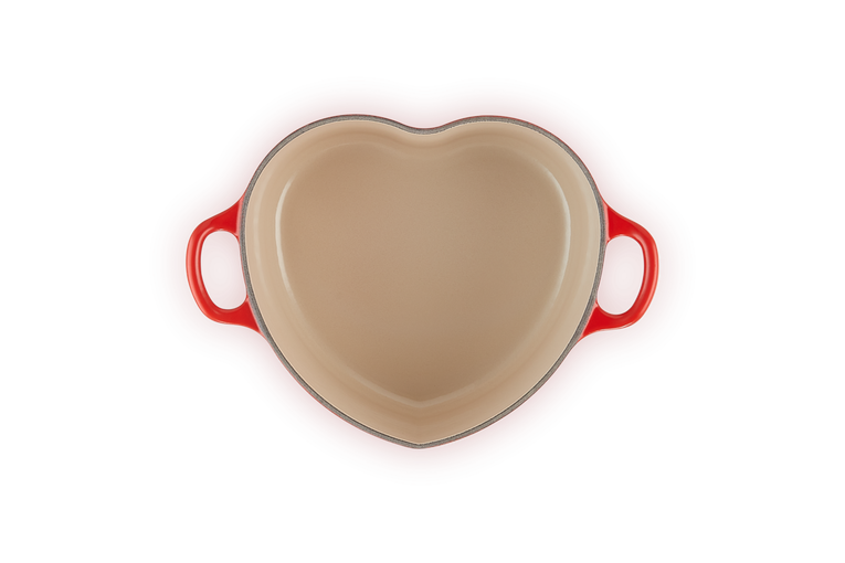 Le Creuset Herzbräter mit Herzknopf aus Gusseisen Neueste Stile
