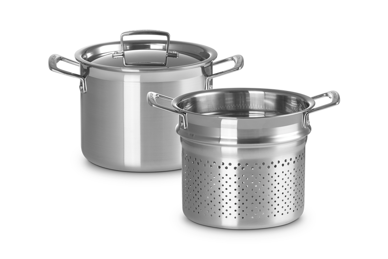 Le Creuset Pastatopf aus 3-ply Edelstahl Bis zu 65% Rabatt