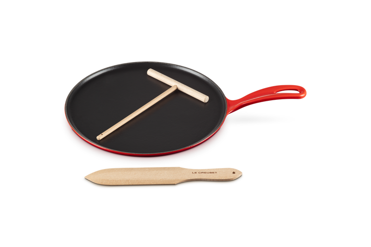 Le Creuset Kleine Crêpespfanne aus Gusseisen Vierteljährliche Förderung