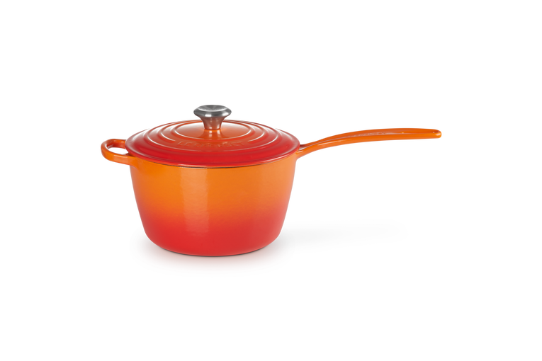 Le Creuset Stielkasserolle aus Gusseisen