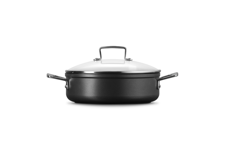 Le Creuset Aluminium-Antihaft Schmorpfanne mit Glasdeckel Im Verkauf