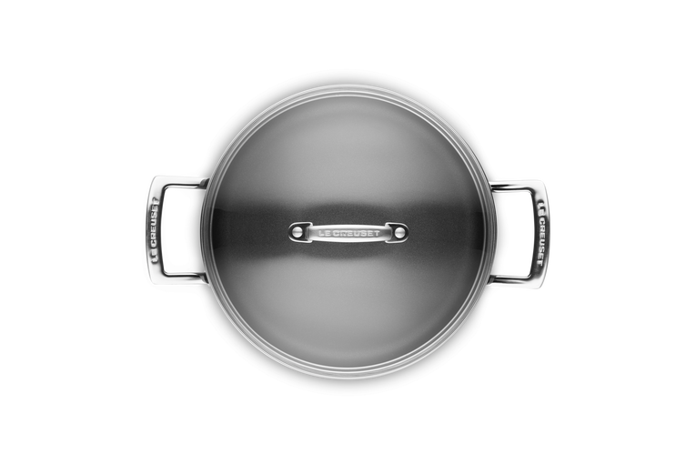 Le Creuset Aluminium-Antihaft Schmorpfanne mit Glasdeckel Im Verkauf