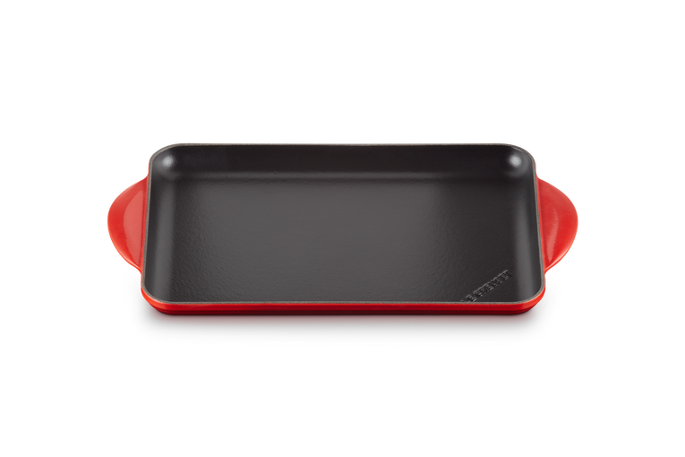 Le Creuset Rechteckige glatte Grillplatte aus Gusseisen Online