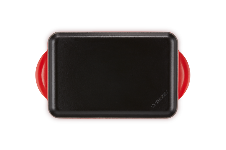 Le Creuset Rechteckige glatte Grillplatte aus Gusseisen Online