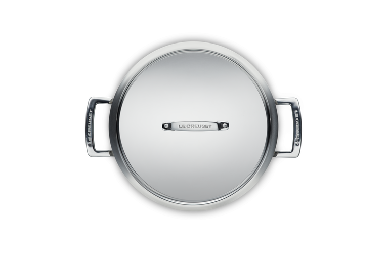 Le Creuset Antihaftbeschichtete Schmorpfanne aus 3-ply Edelstahl Verkauf