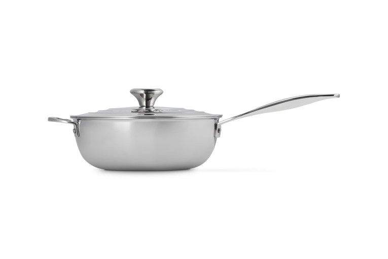 Le Creuset Antihaftbeschichtete Sautépfanne mit Gegengriff aus 3-ply PLUS Edelstahl Schlussverkauf