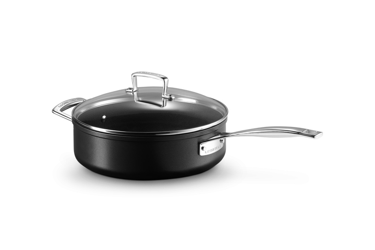Le Creuset Aluminium-Antihaft Sautépfanne mit Glasdeckel Blitzverkäufe