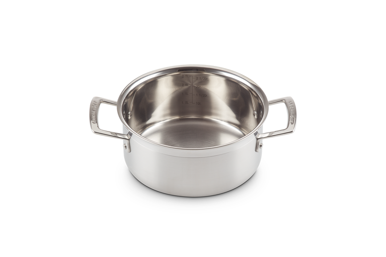 Le Creuset Bratentopf aus 3-ply Edelstahl Rabatt