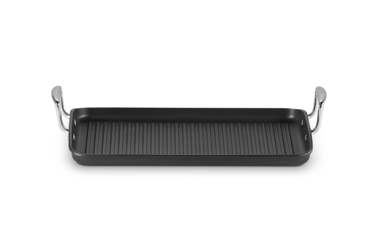 Le Creuset Aluminium-Antihaft Grillplatte mit Rillen