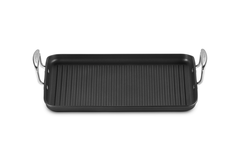 Le Creuset Aluminium-Antihaft Grillplatte mit Rillen Versandkostenfrei