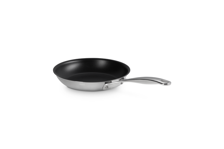 Le Creuset Antihaftbeschichtete flache Pfanne aus 3-ply PLUS Edelstahl Großer Ausverkauf