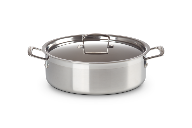 Le Creuset Sauteuse aus 3-ply Edelstahl