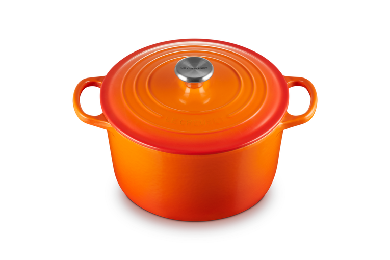 Le Creuset Hoher runder Bräter aus Gusseisen Kostenloser Versand