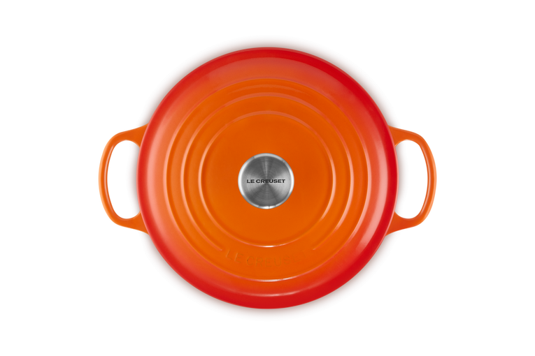 Le Creuset Hoher runder Bräter aus Gusseisen Kostenloser Versand