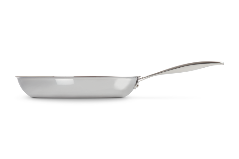 Le Creuset Unbeschichtete flache Pfanne aus 3-ply PLUS Edelstahl Limitierter Zeitrabatt