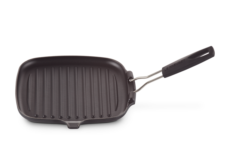 Le Creuset Quadratische Grillpfanne mit Silikongriff aus Gusseisen Versandkostenfrei