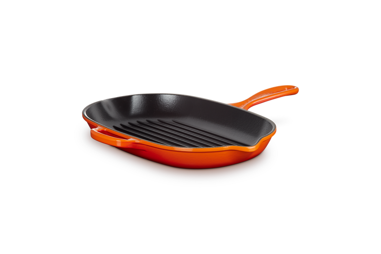 Le Creuset Ovale Grillpfanne aus Gusseisen Online Shopping