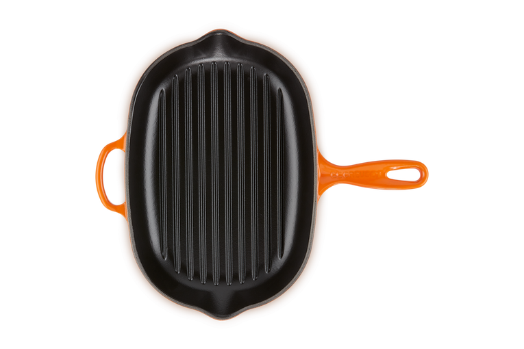 Le Creuset Ovale Grillpfanne aus Gusseisen Online Shopping