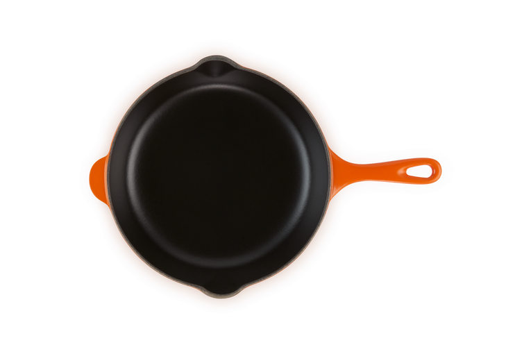 Le Creuset Runde Brat- und Servierpfanne Cousances aus Gusseisen Saisonschlussverkauf