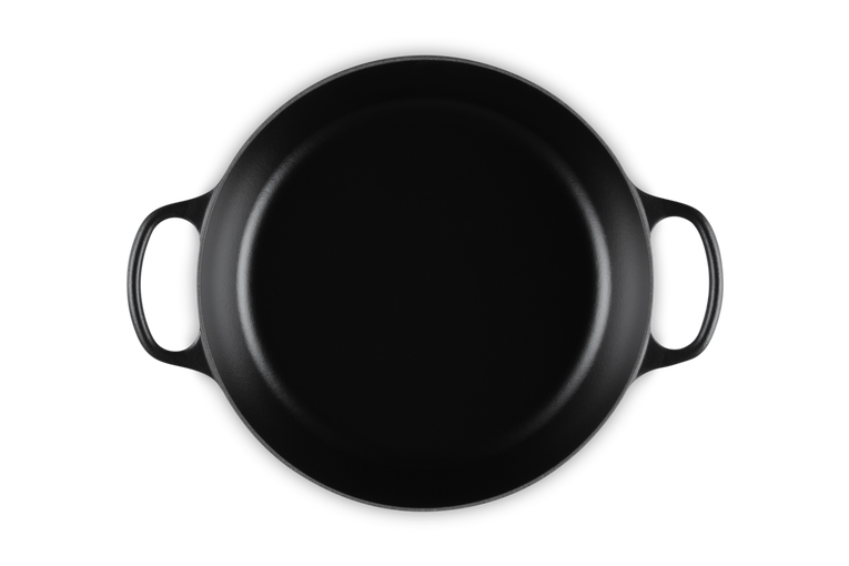 Le Creuset Gourmet-Profitopf mit schwarzer Innenemaille aus Gusseisen Lagerräumung