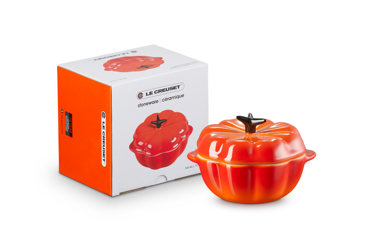 Le Creuset Kürbisförmchen mit Deckel aus Steinzeug Online Outlet