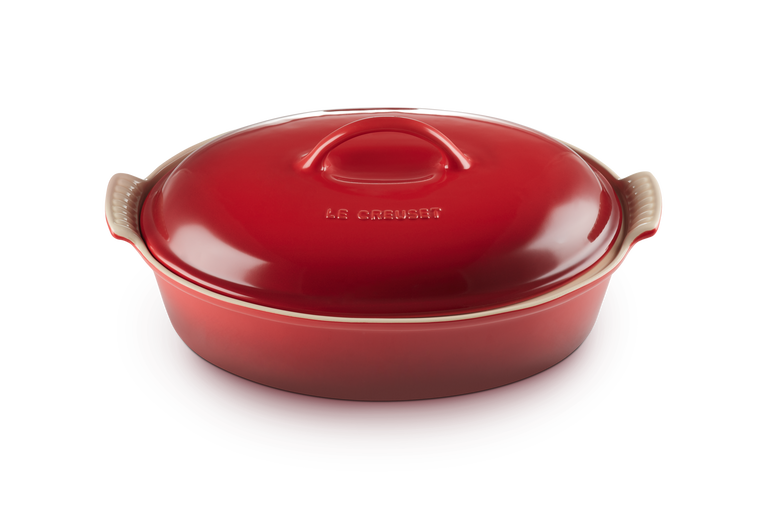 Le Creuset Ovale Auflaufform Tradition mit Deckel aus Steinzeug Saisonale Angebote
