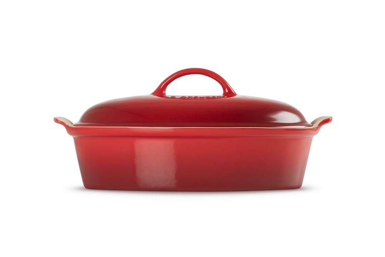 Le Creuset Ovale Auflaufform Tradition mit Deckel aus Steinzeug Saisonale Angebote