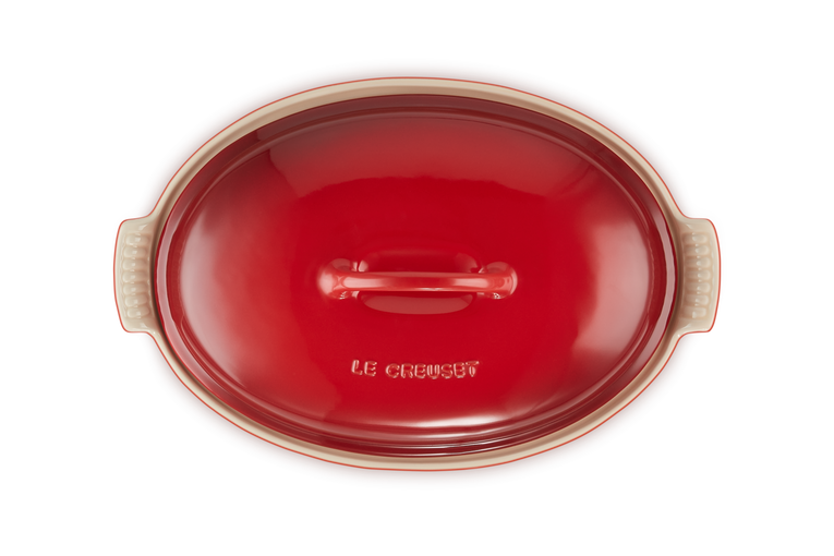 Le Creuset Ovale Auflaufform Tradition mit Deckel aus Steinzeug Saisonale Angebote