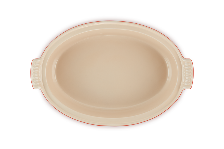 Le Creuset Ovale Auflaufform Tradition mit Deckel aus Steinzeug Saisonale Angebote