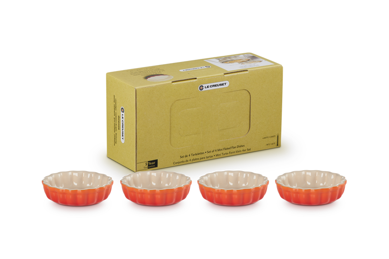 Le Creuset 4er-Set Tarteförmchen aus Steinzeug Wochenangebot
