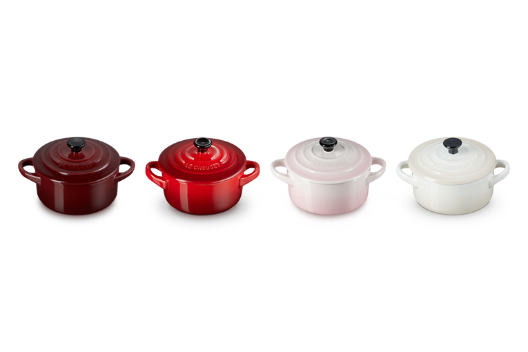 Le Creuset 4er-Set Mini-Cocottes Petits Fours aus Steinzeug Begrenzte Freigabe