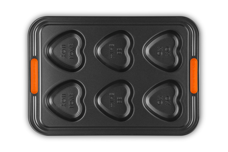 Le Creuset 6er Herzform mit Text