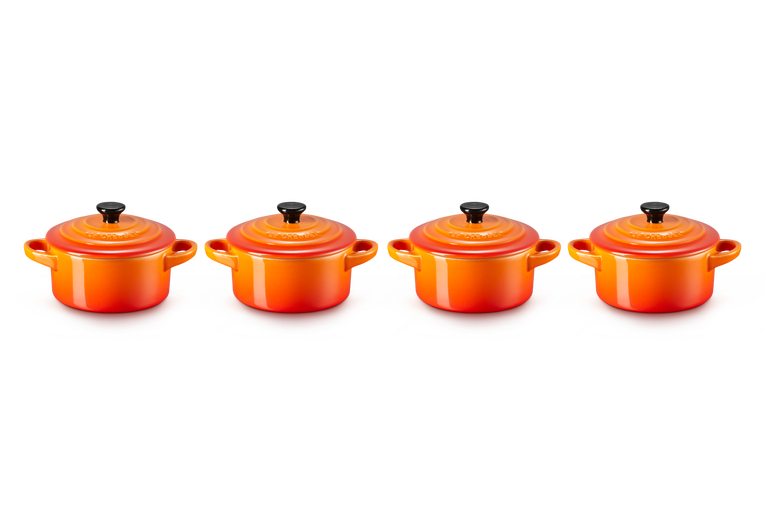 Le Creuset 4er-Set Mini Cocottes aus Steinzeug