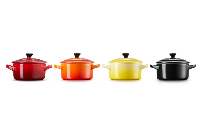 Le Creuset 4er-Set Mini Cocottes Feuer und Flamme aus Steinzeug Speichern exportieren