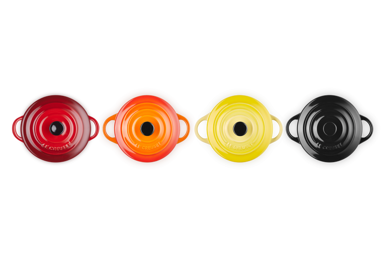 Le Creuset 4er-Set Mini Cocottes Feuer und Flamme aus Steinzeug Speichern exportieren