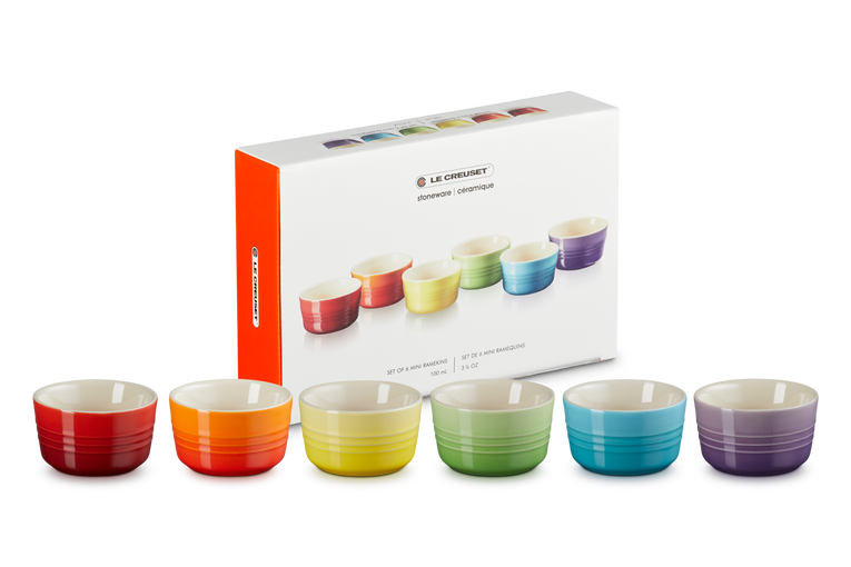 Le Creuset 6er-Set Mini Förmchen Rainbow III aus Steinzeug 2025