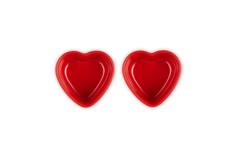 Le Creuset 2er-Set Herzförmchen aus Steinzeug Angebote