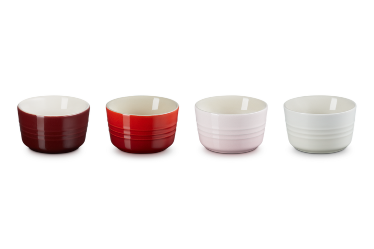Le Creuset 4er-Set Mini-Förmchen Petits Fours aus Steinzeug Hotsell