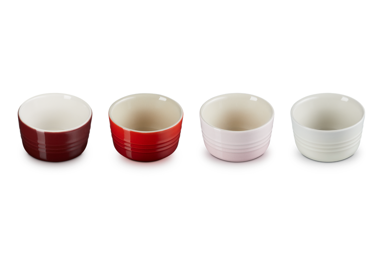 Le Creuset 4er-Set Mini-Förmchen Petits Fours aus Steinzeug Hotsell