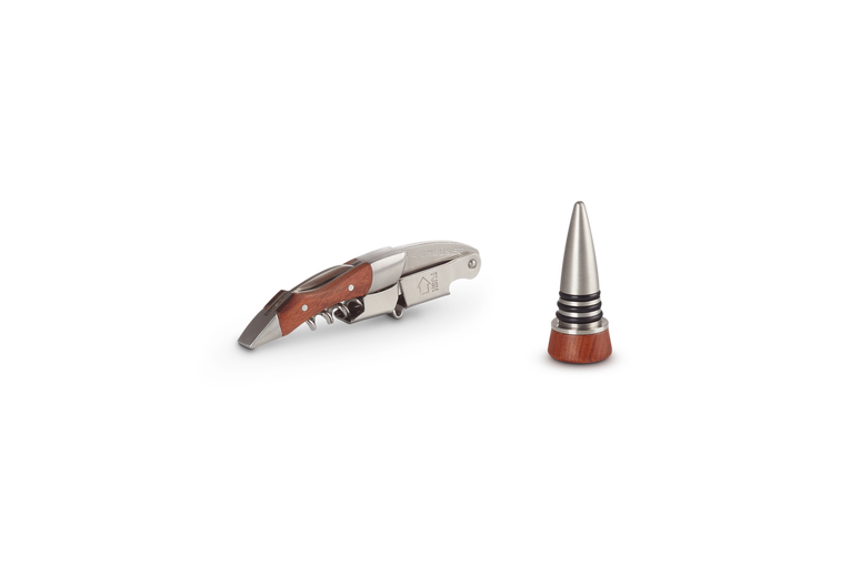 Le Creuset Geschenkset Kellnermesser WT-110 mit Holzgriff & Verschluss GS-190 Versandkostenfrei