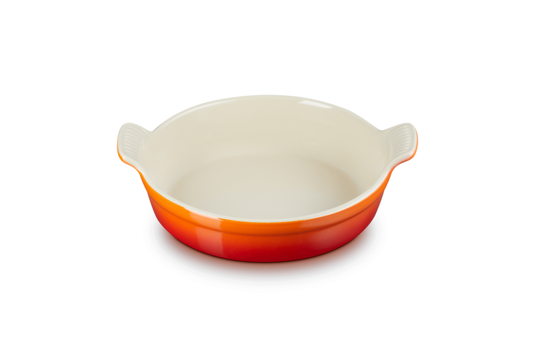 Le Creuset Runde Auflaufform Tradition aus Steinzeug Kostenlose Rückgabe