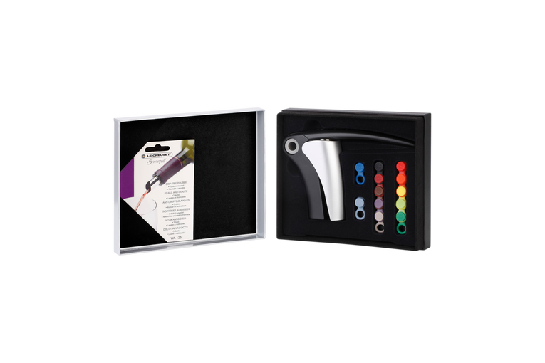 Le Creuset Geschenkset Leverpull LM-150 mit Glasmarkierer & tropffreie Ausgießer