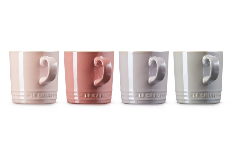Le Creuset 4er-Set Becher Metallics Rosé aus Steinzeug Super Rabatt