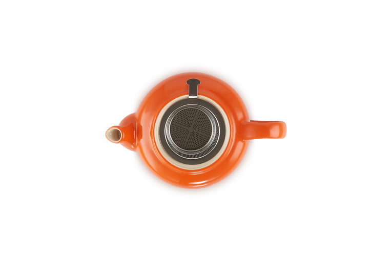 Le Creuset Teekanne aus Steinzeug mit Edelstahl-Siebeinsatz Riesige Rabatte